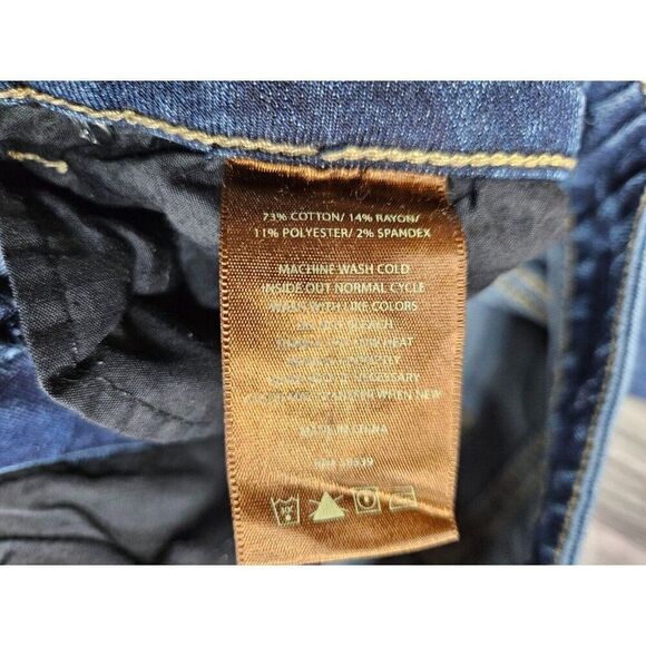 Kut From The Kloth Womens Size 4 Whiskered Skinny Denim Blue Jeans - Picture 6 of 11